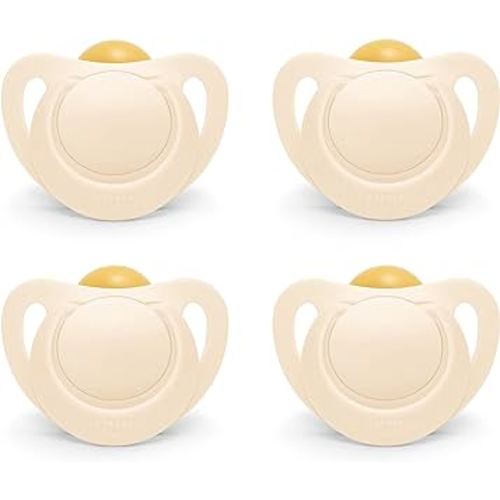NUK for Nature™ Natural Rubber Pacifier, 4-Pack, Neutral, 0-6M