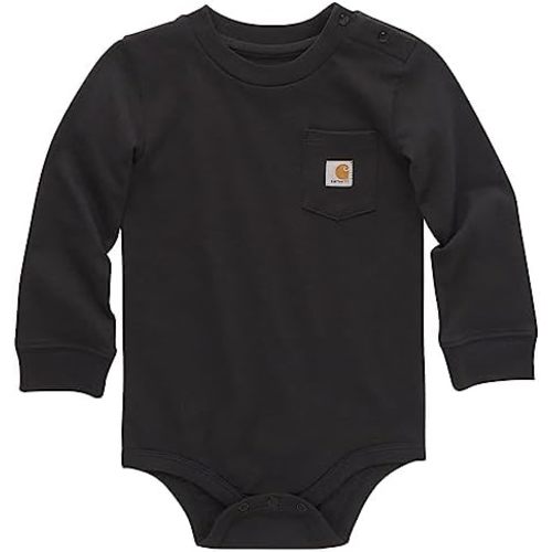 Carhartt Unisex Baby Long-Sleeve Pocket Bodysuit