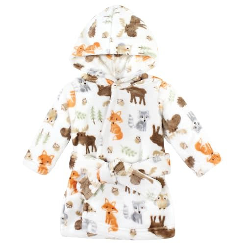 Hudson Baby Unisex Baby Plush Animal Face Bathrobe