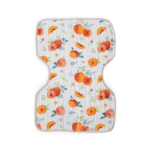 Cotton Muslin Burp Cloth - Georgia Peach