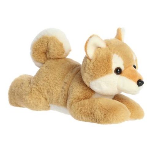 Aurora Medium Shiba Inu Flopsie Adorable Stuffed Animal Brown 12"