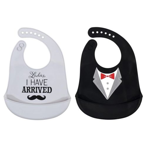 Hudson Baby Unisex Baby Silicone Bibs, Ladies I Have Arrived, One Size