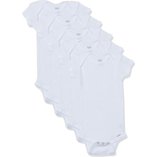 Gerber Baby Girls' 5-Pack Short Sleeve Variety Onesies Bodysuits