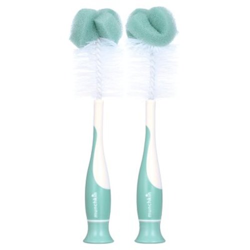 Munchkin® Sponge™ Bottle Brush, Blue, Unisex, 2 Pack