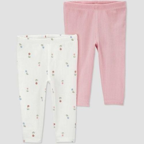 Carter's Just One You® Baby Girls' 2pk Pants - Pink/ivory 3m