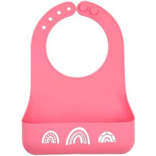 Bella Tunno Little Bites Bib – Silicone Baby Bibs for Infant Girls and Boys Ages 3-12 Months, BPA Free Soft Silicone Bib