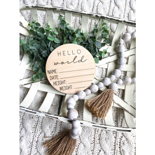 Hello World  Birth Announcement  Im New Here  New Baby - Etsy