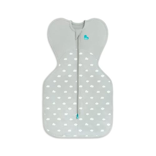 Love to Dream Swaddle UP, Baby Sleep Sack, Self-Soothing, Longer Sleep, Snug Fit Helps Calm Startle Reflex, New Born Essentials for Baby, Suitable for All Seasons, 13-19 lbs, Olive Mint Cloud