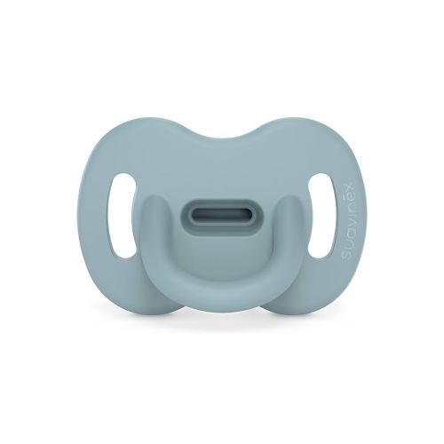 Color Essence SX PRO Silicone Baby Pacifier 1Pk, Made with 100% Soft Silicone, Baby Essentials Perfect for Breastfeeding Babies, Designed in Spain, 0-6 Mths, Immensity Blue
