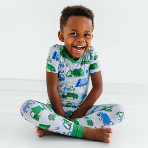 Clean Up Crew Two-Piece Short Sleeve Pajama Set
