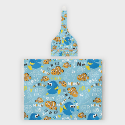 Finding Nemo 2 Piece Baby Swaddle Hooded Set, Newborn Swaddle Blanket for Baby Boys and Girls 40" x 29"