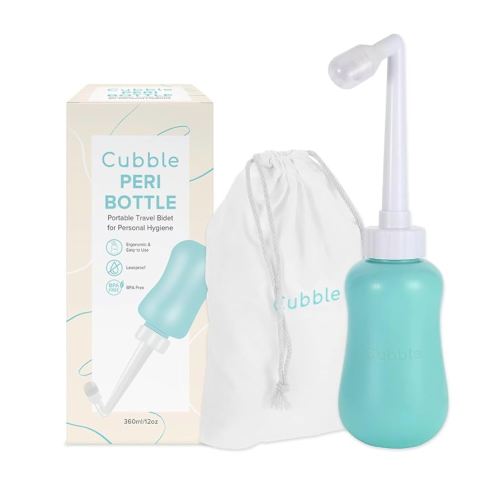 Peri Bottle for Postpartum Care, Portable Bidet, Perineal Recovery, Feminine Hygiene Care, Spray Bottle for Toilet Use 360ml/12oz (Teal)
