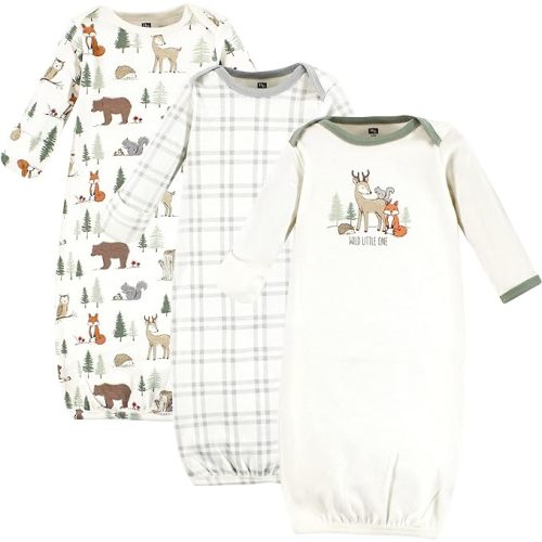 Hudson Baby baby- Cotton Gowns - 0-6 Months
