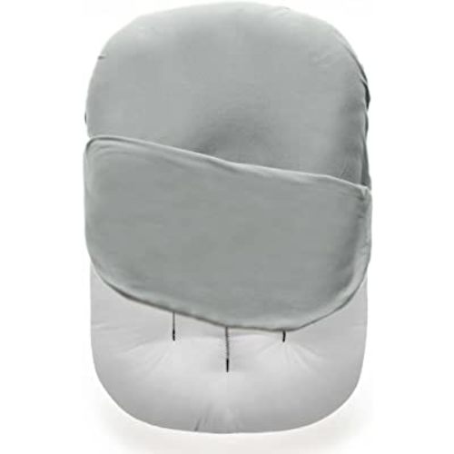 Newborn Lounger Cover - Soft Cotton Slipcover Fitting Most Infant Loungers and Baby Nest Loungers (Belgian Grey)