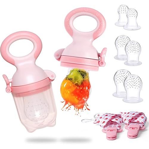 Termichy Baby Fruit Feeder Pacifier - Silicone Teething Feeder for Babies: Food Teether for Feeding