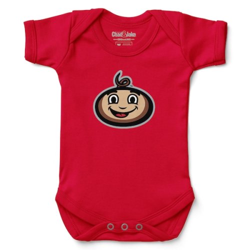 Ohio State Buckeyes Chad & Jake 18-24M & Infant Baby Brutus Bodysuit - Scarlet