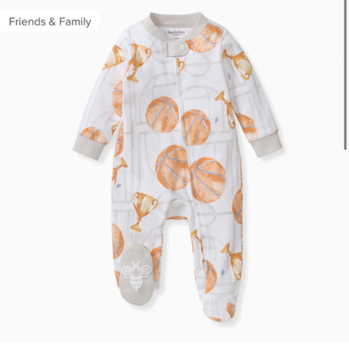 Basketball Court Organic Cotton Sleep & Play