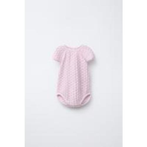 OPENWORK KNIT JUMPSUIT - Mid-pink | ZARA United States