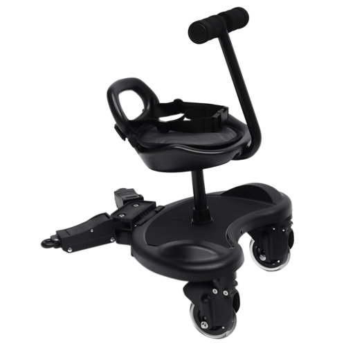 Universal Stroller Board,Child Rider Stroller Attachment with Detachable Seat,Stroller Standing Board,Buggy Board,2in1 Sit and Stand Stroller Glider Board,Holds Children Up to 55 LBs