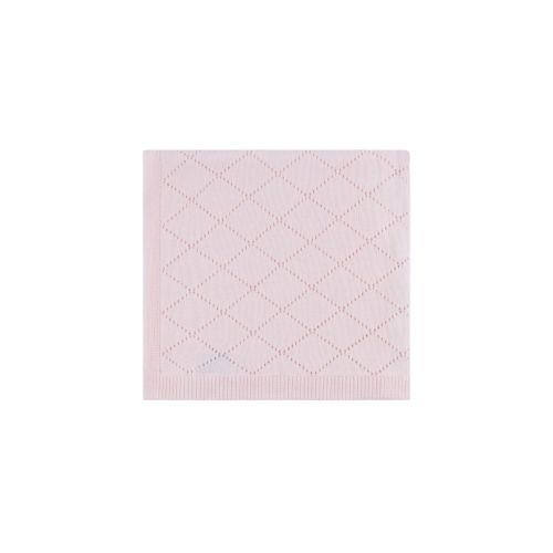 Pink Diamond Pointelle Blanket