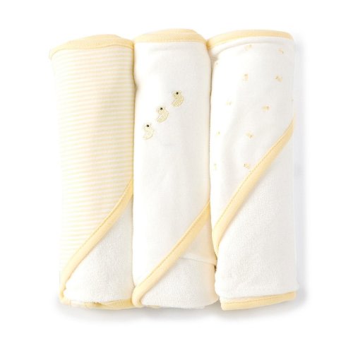 Starting Out Baby Ducky 3-Pack Hooded Towels