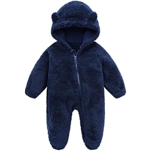 Baby Boy Girl Snowsuit Winter Warm Clothes Coat Infant Jumpsuit Toddler Outfit