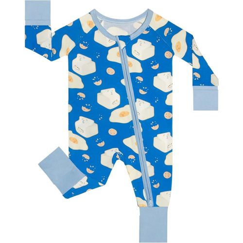 GUISBY Baby Boys' Pajamas Sleep N Play, Baby Clothes, Long Sleeve, Footless,Newborn-2T
