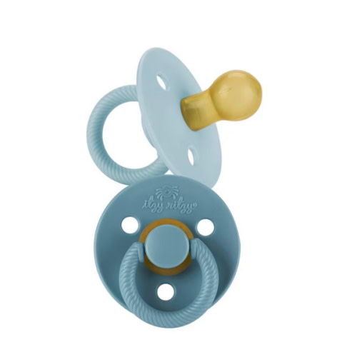 Amazon.com : Itzy Ritzy Natural Rubber Pacifiers, Set of 2 – Natural Rubber Newborn Pacifiers with Cherry-Shaped Nipple & Large Air Holes for Added Safety; Set of 2 in Harbor & Coast, Ages 6-18 Months : Baby