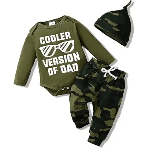 NZRVAWS Newborn Baby Boy Clothes Outfits Letter Prined Romper Pants Set Infant Baby Boy Clothing 0 3 6 9 12 18 Months