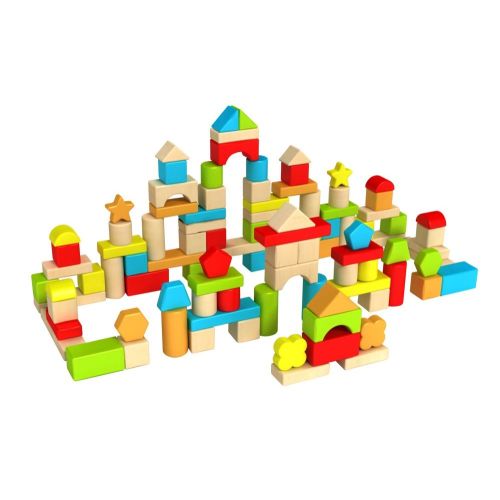 Fat Brain Wooden Timberblocks 100 Piece Block Set