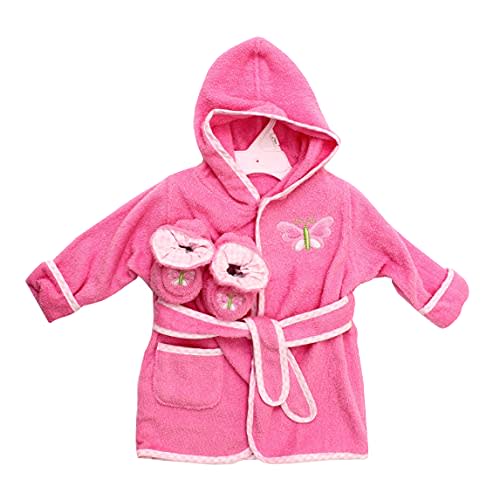 Spasilk Hooded Bathrobe with Ears for Newborns, 1 3D Soft Cotton Terry Bathrobe, Baby Essentials, Baby Shower Gifts, One Size