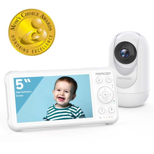 Momcozy 5'' HD Baby Monitor, 1080P Video, Infrared Night Vision, 2-Way Talk, Long Range