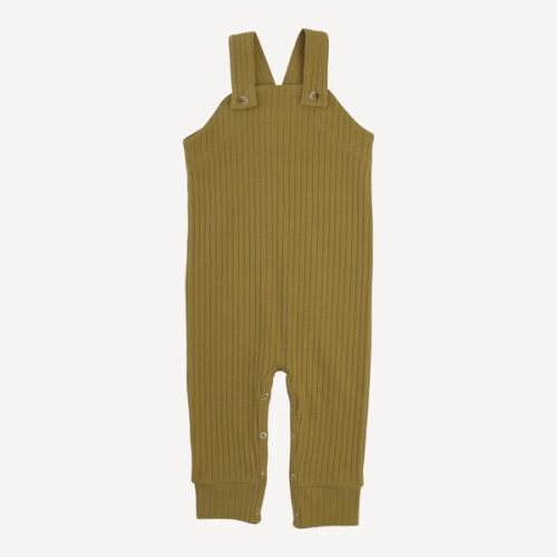 country cuffed jumpsuit | deep flaxen | organic cotton wide rib