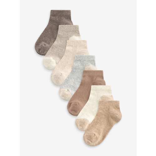 Neutral Rich Trainers Socks 7 Pack