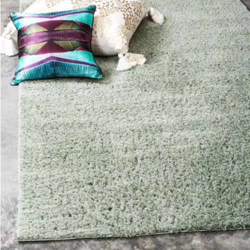 Sage Green 5' x 8' Solid Shag Rug