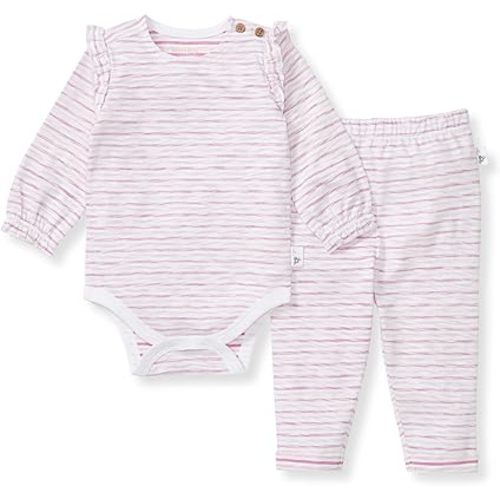 Burt's Bees Baby Unisex Bodysuit and Pant Set, 100% Organic Cotton