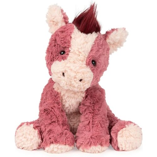 GUND Cozys Collection Horse Stuffed Animal, Spring Decor, Plush Toy for Ages 1 and Up, Pink/Red, 10”