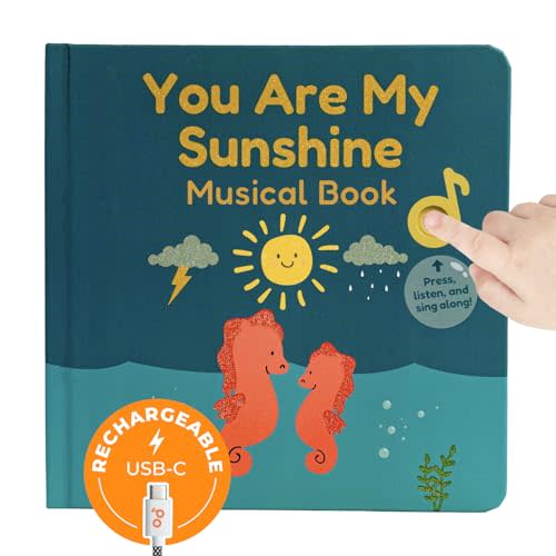Cali's Books You are My Sunshine Nursery Rhymes | Interactive Sound Book | Musical Toys for Toddlers 1-3 | Sound Book for Babies and Toddlers | Interactive Baby Learning Toy.