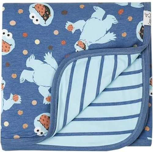 Copper Pearl Three-Layer Baby Blanket: Soft Quilts for Boys & Girls | Breathable Cozy Toddler & Newborn Blanket | Premium Polyester/Rayon 46x46 | Cookie Monster