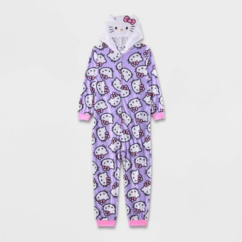 Girls' Hello Kitty Union Suit - Purple, Size: S