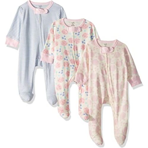 Touched by Nature Baby Girls' Organic Cotton Sleep and Play