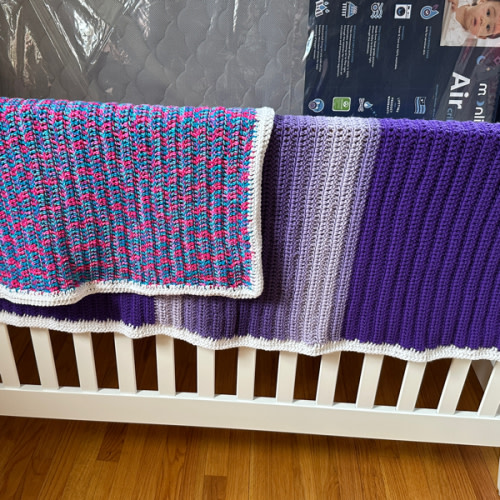 Hand Crochet Baby Blanket - Beautiful and soft