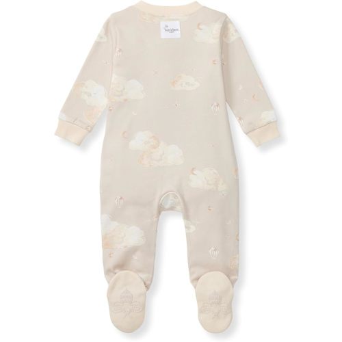 Burt's Bees Baby Boys' Sleep & Play PJs, 100% Organic Cotton One-Piece Zip Front Jumpsuit, Baby Boys Footie Pajamas & PJs