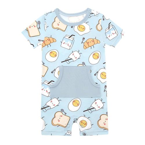 Baby Boy Romper Toddler Boys Short Sleeve Shorts Soft Jumpsuit Outfit Viscose Made from Bamboo