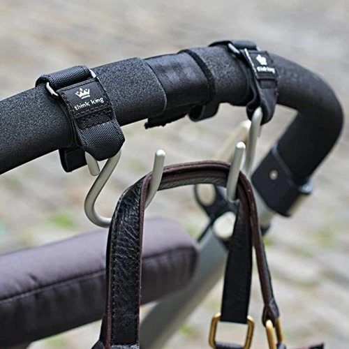 Mighty Buggy Hook for Stroller, Wheelchair, Rollator, Walker, Gold 2 Count (Pack of 1)