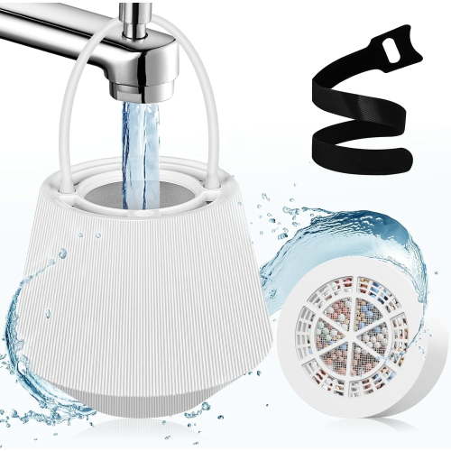 Bath Filter for Tub - Bath Water Filter for Tub Faucet - 8-Stage Bath Filter, Removes Contaminants for Healthier Skin and Hair, BPA-Free, Purifies Bathwater