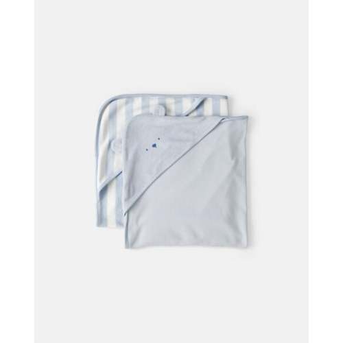 Baby 2-Pack Bear Terry Towels - Blue | Carter's