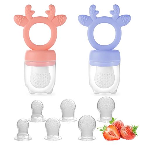 Baby Fruit Feeder,Teething Toys,Silicone teethers for Babies 3-12 Months for Baby Feeding Essentials