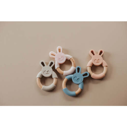 Bunny Ear Teether - Cute Baby Shower Gift – Three Hearts Modern Teething Accessories