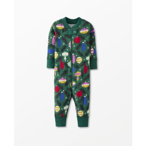 Holiday Print Baby Zip Sleeper
